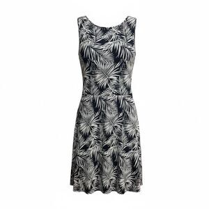 H&M Cotton Blend Exposed Zipper Mini Dress